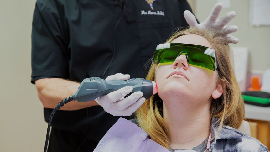 Treatment with MLS Laser Therapy at Moore Dental Care